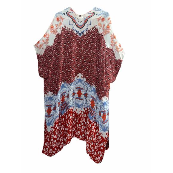 Altar'd State Multi Color Bohemian Midi Kimono OS - Picture 3 of 12